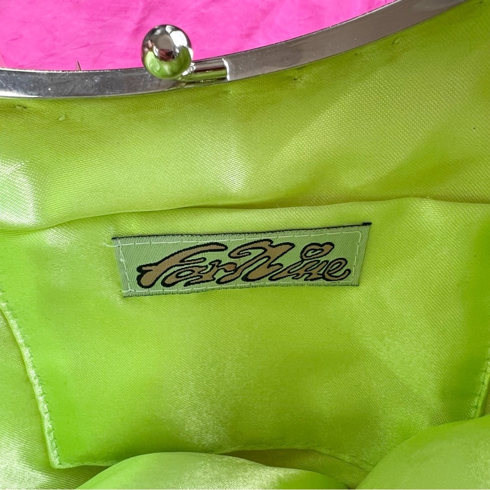 Green Beaded Vintage Y2K Shoulder Bag BRAT Style Purse - Picture 6 of 12